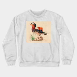 Mandarin Duck (Male) by Ferdinand von Wright Crewneck Sweatshirt